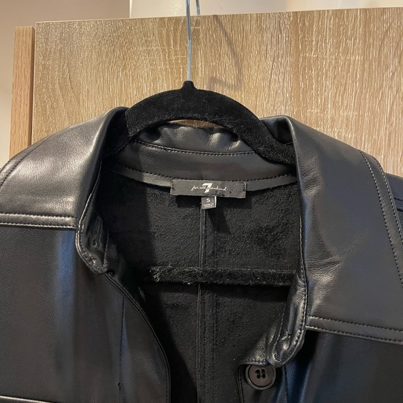 7 for all mankind leather top - Picture 2 of 4